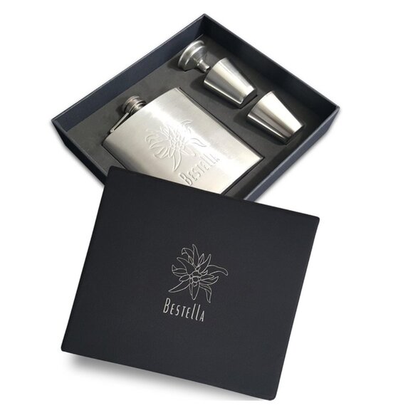 Hip Flask For Liquor or Whiskey With Shot Glasses and Funnel gift Set - Picture 2 of 6